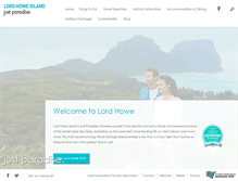 Tablet Screenshot of lordhoweisland.info